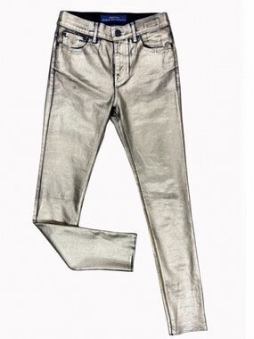 Bebe Gold/Black Metallic Jeans Size 26